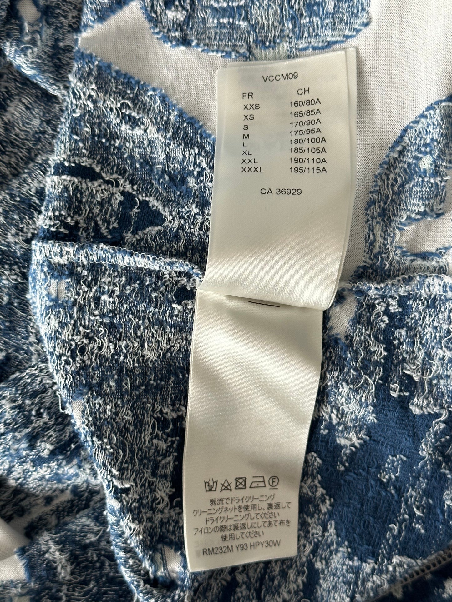 Louis Vuitton Blue & White Aquagarden Monogram T-Shirt