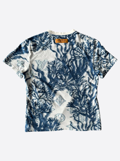 Louis Vuitton Blue & White Aquagarden Monogram T-Shirt