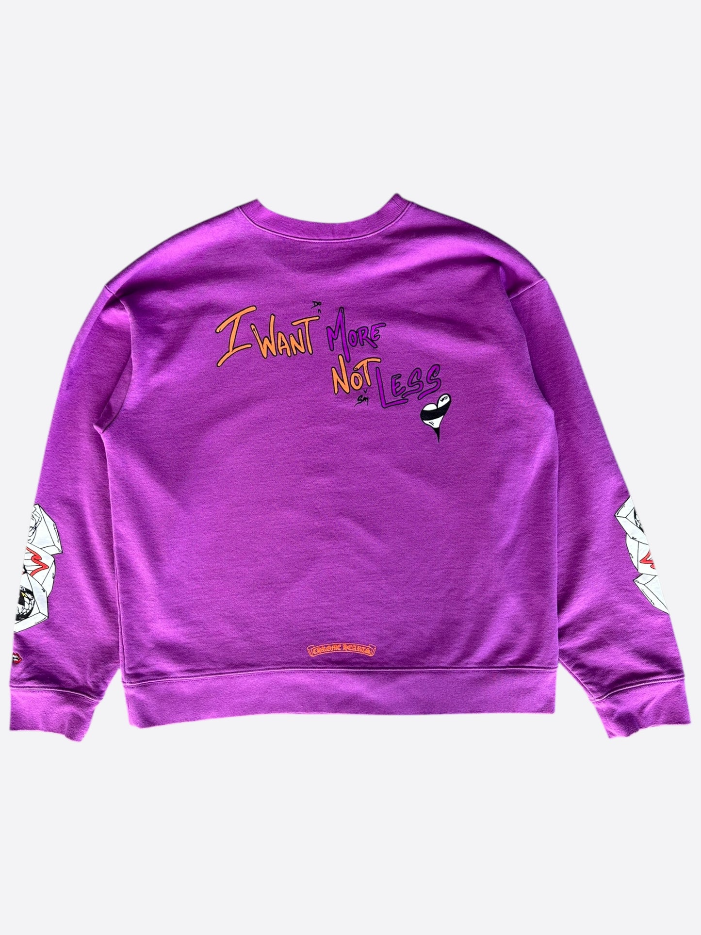 Chrome Hearts Matty Boy Purple More Not Less Sweater