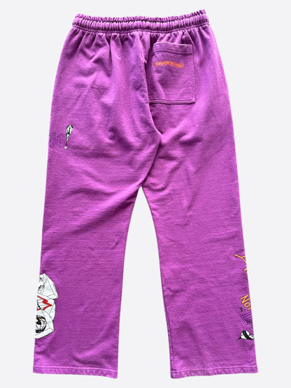 Chrome Hearts Matty Boy Purple More Not Less Sweatpants