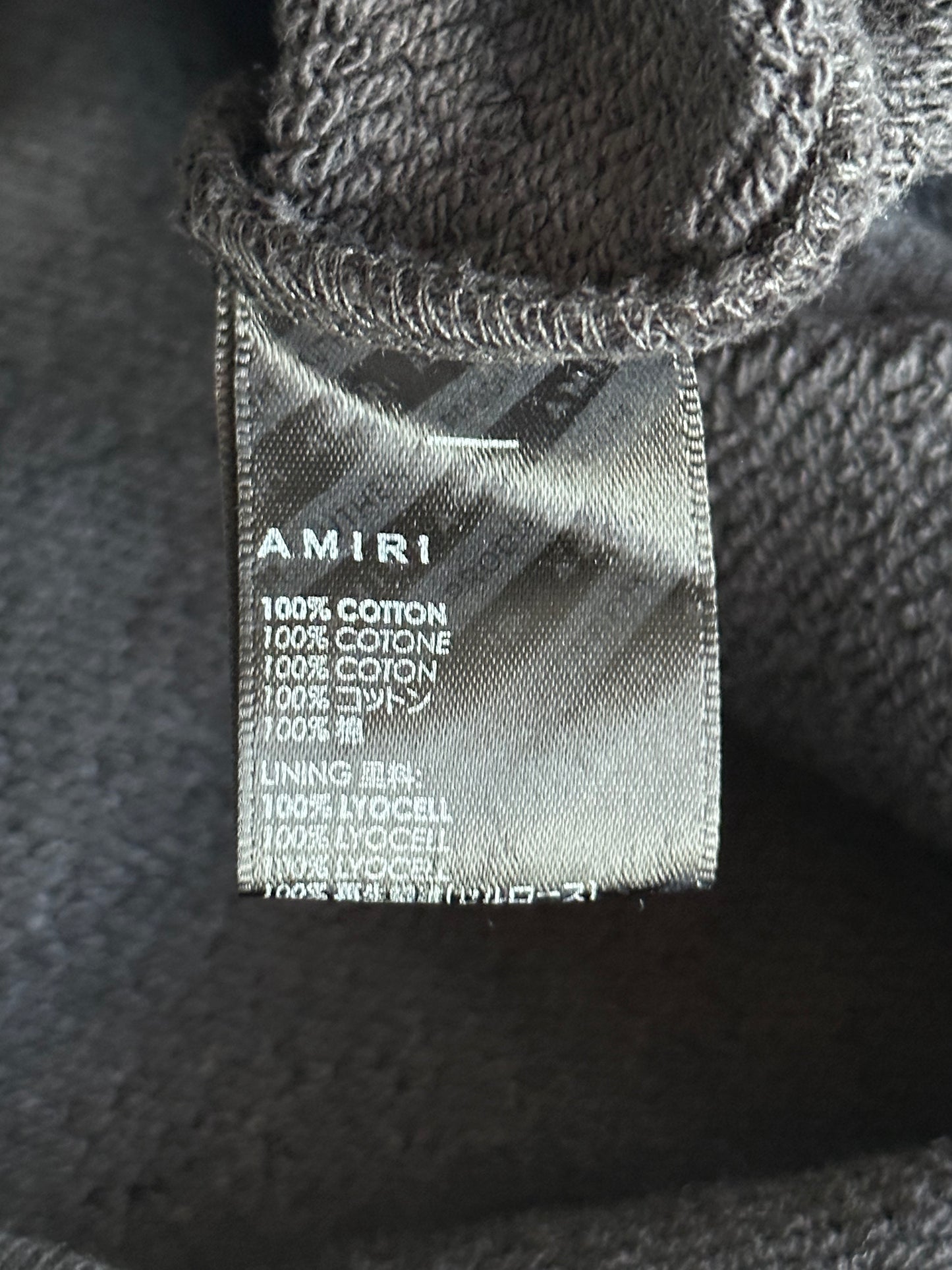 Amiri Black Gradient Bones Hoodie