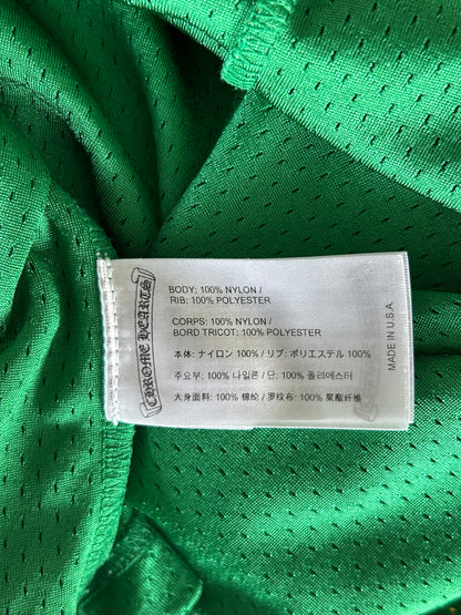 Chrome Hearts Green & Yellow Logo Mesh Jersey T-Shirt
