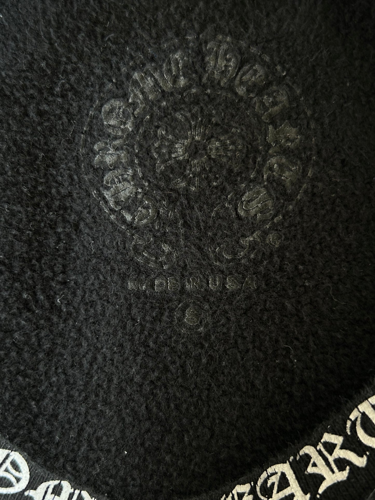 Chrome Hearts Black & White Neck Logo Sweater