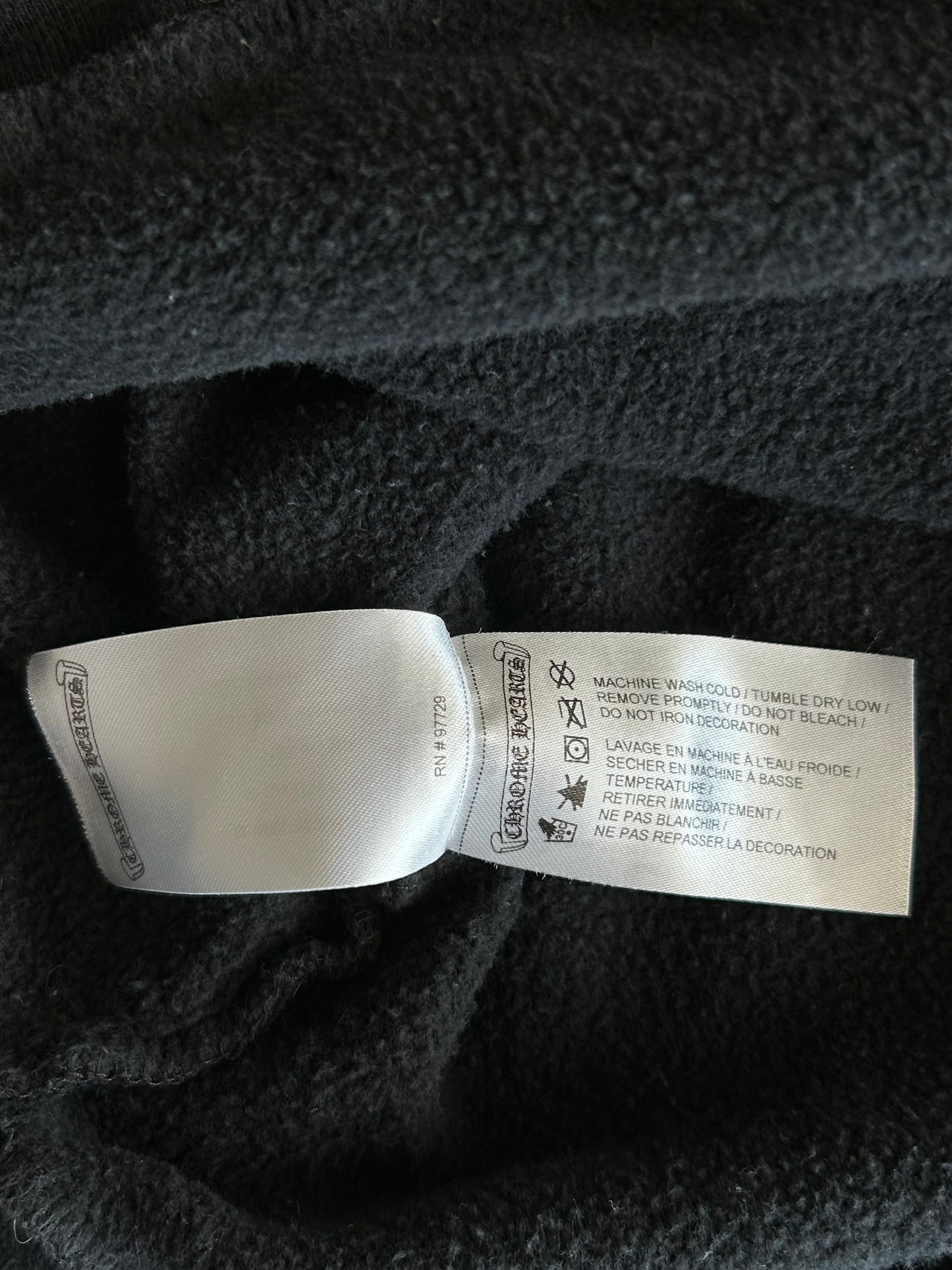 Chrome Hearts Black & White Neck Logo Sweater