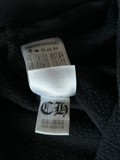 Chrome Hearts Black & White Neck Logo Sweater