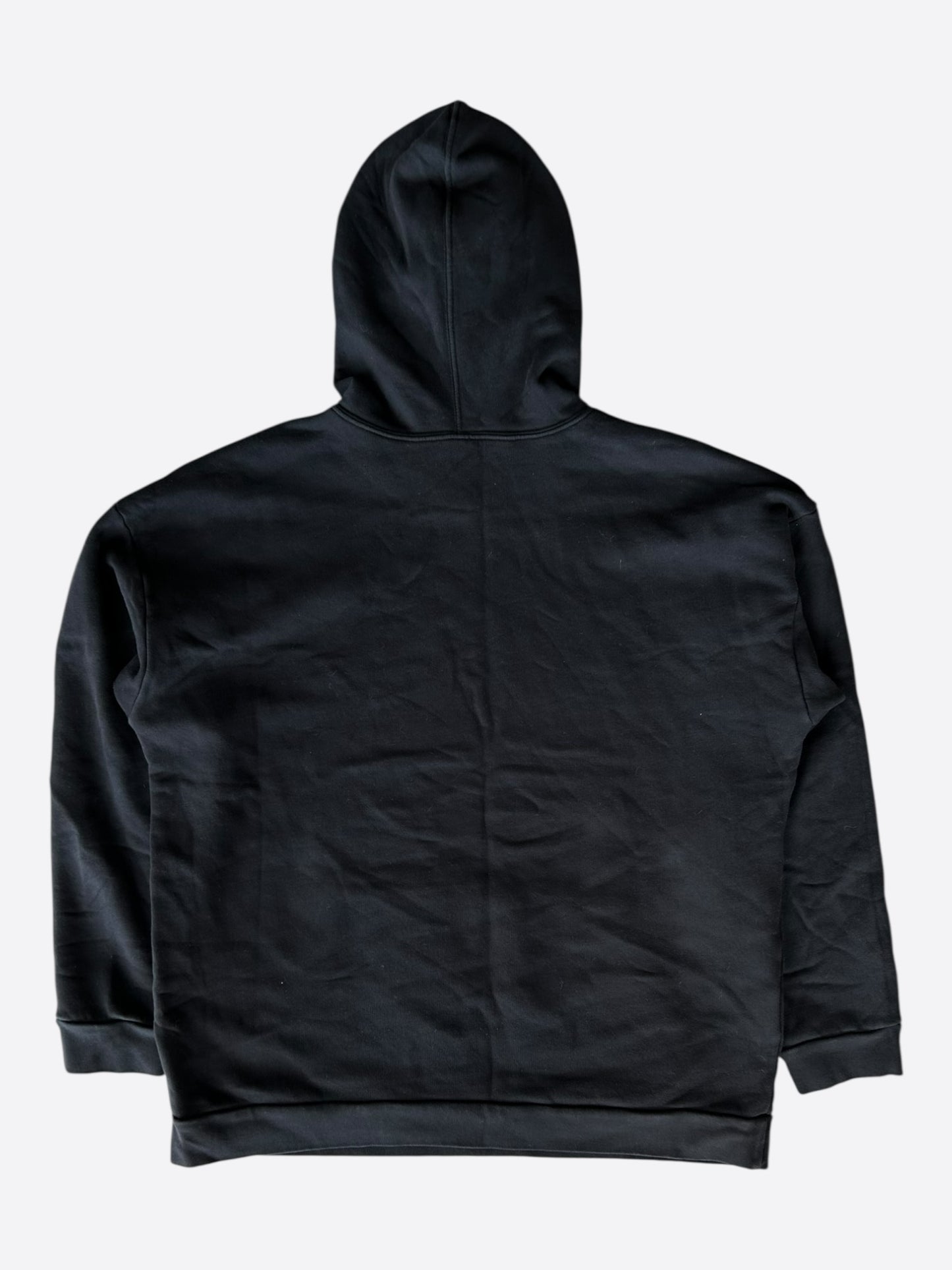 Chrome Hearts Black & White Embroidered Script Logo Hoodie