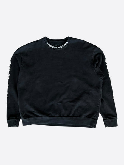 Chrome Hearts Black & White Neck Logo Sweater