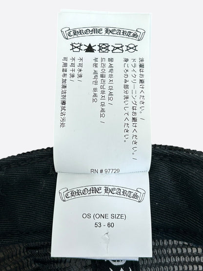 Chrome Hearts Black & Camouflage Cross Trucker Hat