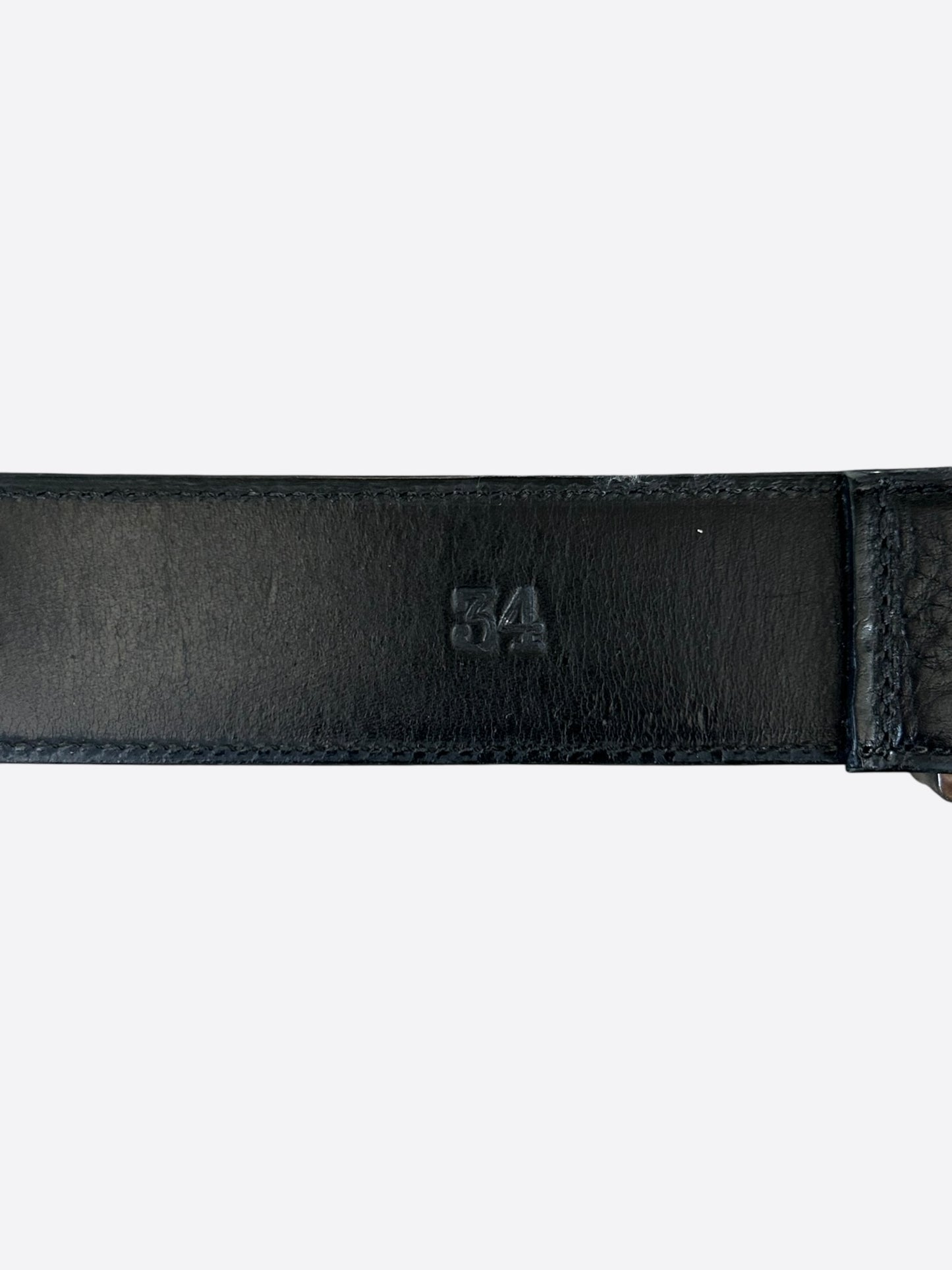 Chrome Hearts Black & Silver Roller Belt