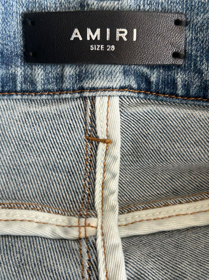Amiri Clay Indigo & Watercolor Patch MX1 Jeans