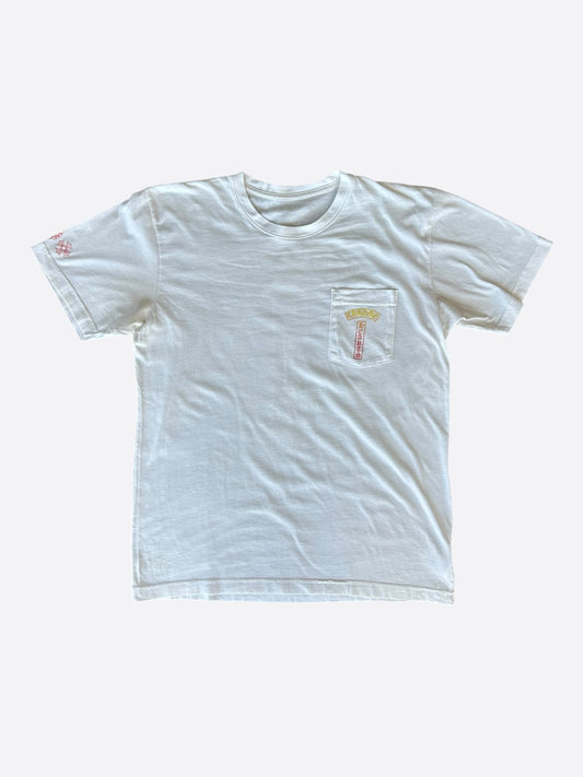 Chrome Hearts White Sunset Gradient T-Bar T-Shirt