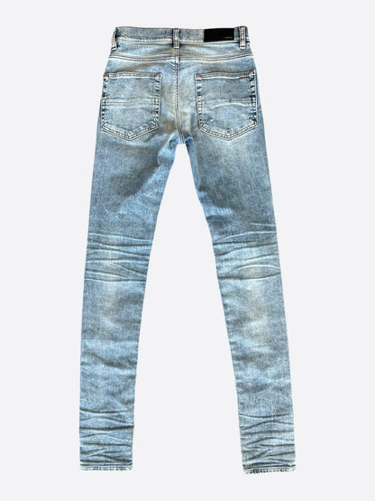 Amiri Clay Indigo & Watercolor Patch MX1 Jeans