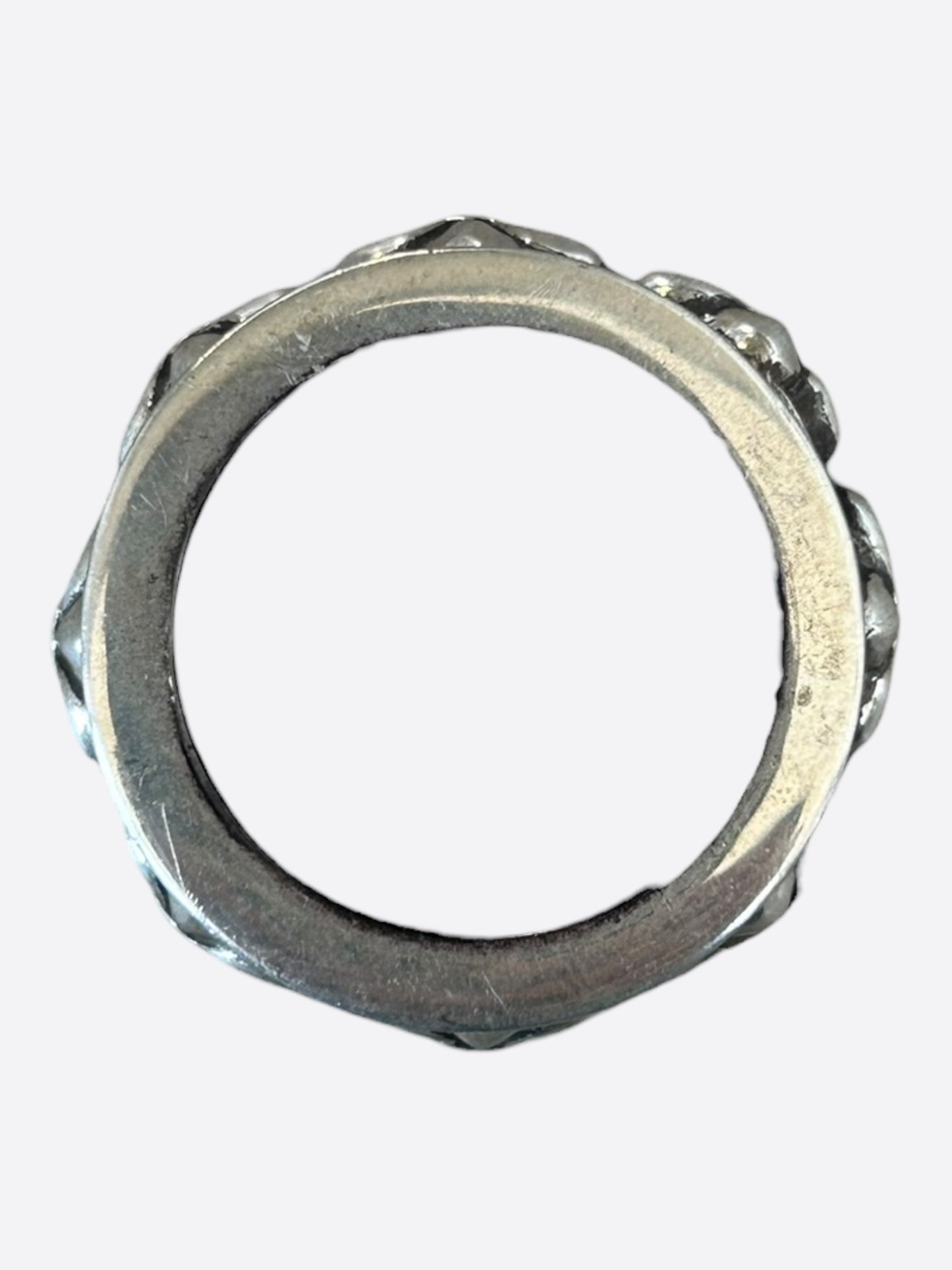 Chrome Hearts Silver Fleur De Lis Spinner Ring