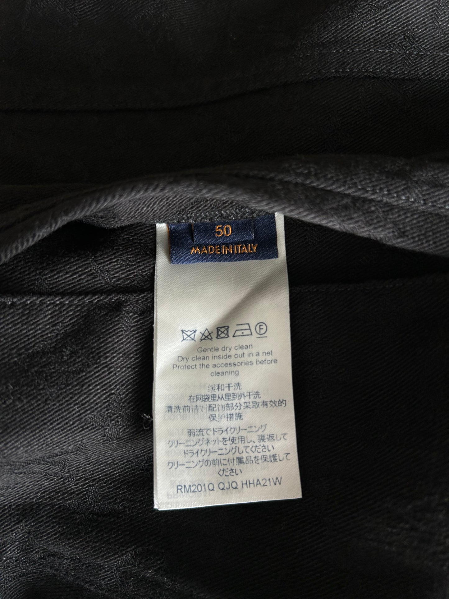 Louis Vuitton Black Monogram Denim Jacket