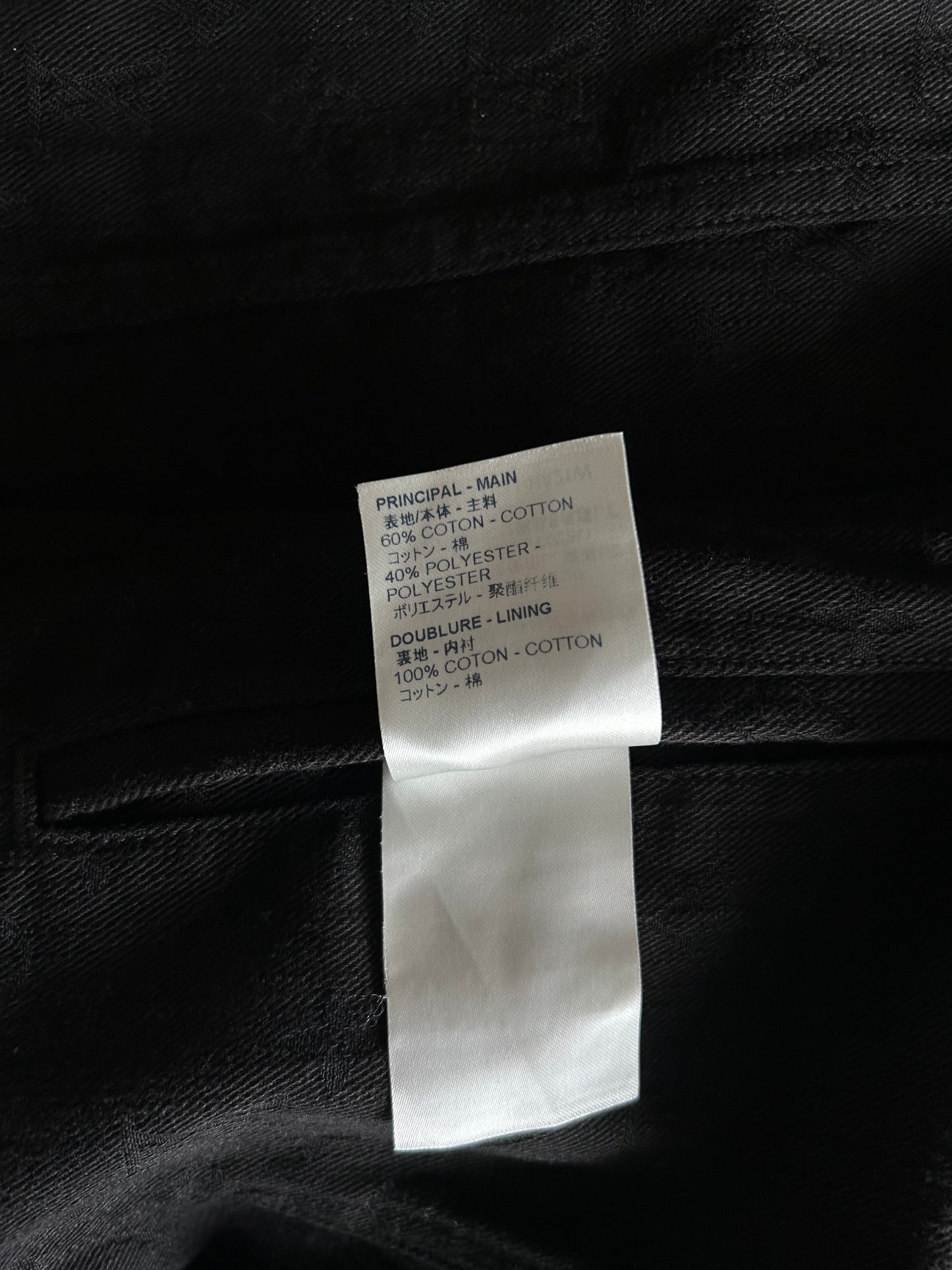 Louis Vuitton Black Monogram Denim Jacket