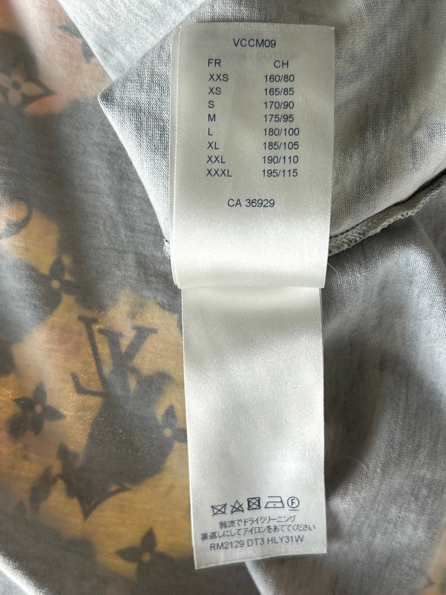 Louis Vuitton Navy Tie-Dye Camo Monogram T-Shirt