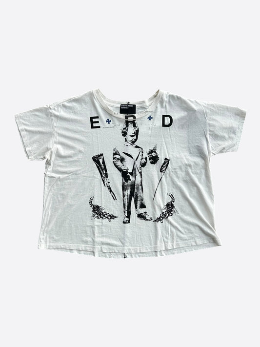 Enfants Riches Deprimes White & Black Katholisches Toothbrush T-Shirt