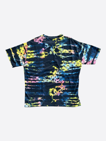 Louis Vuitton Navy Tie-Dye Camo Monogram T-Shirt