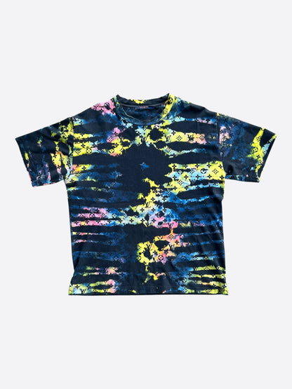 Louis Vuitton Navy Tie-Dye Camo Monogram T-Shirt