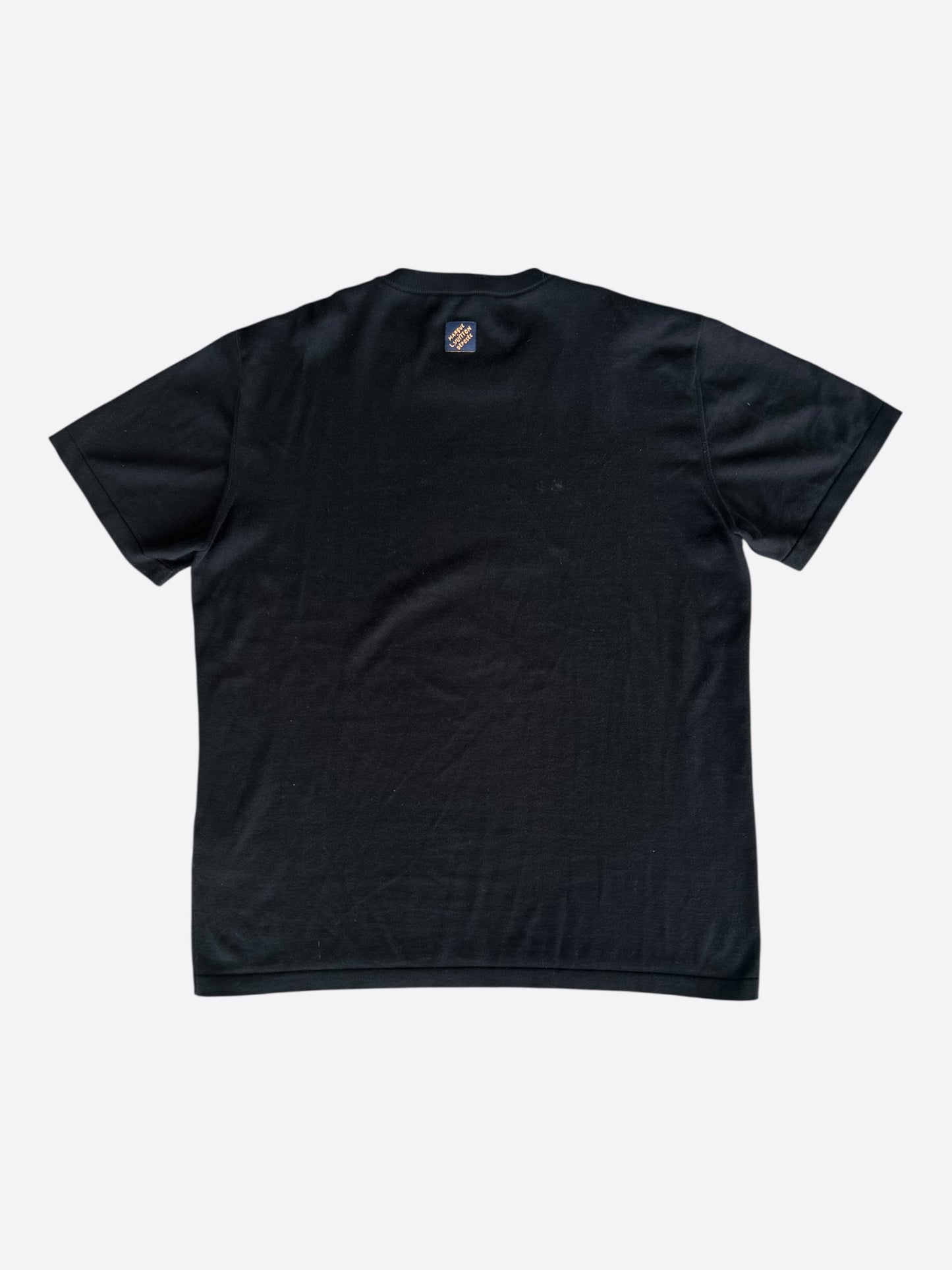 Louis Vuitton Black & Brown Mushroom Intarsia T-Shirt