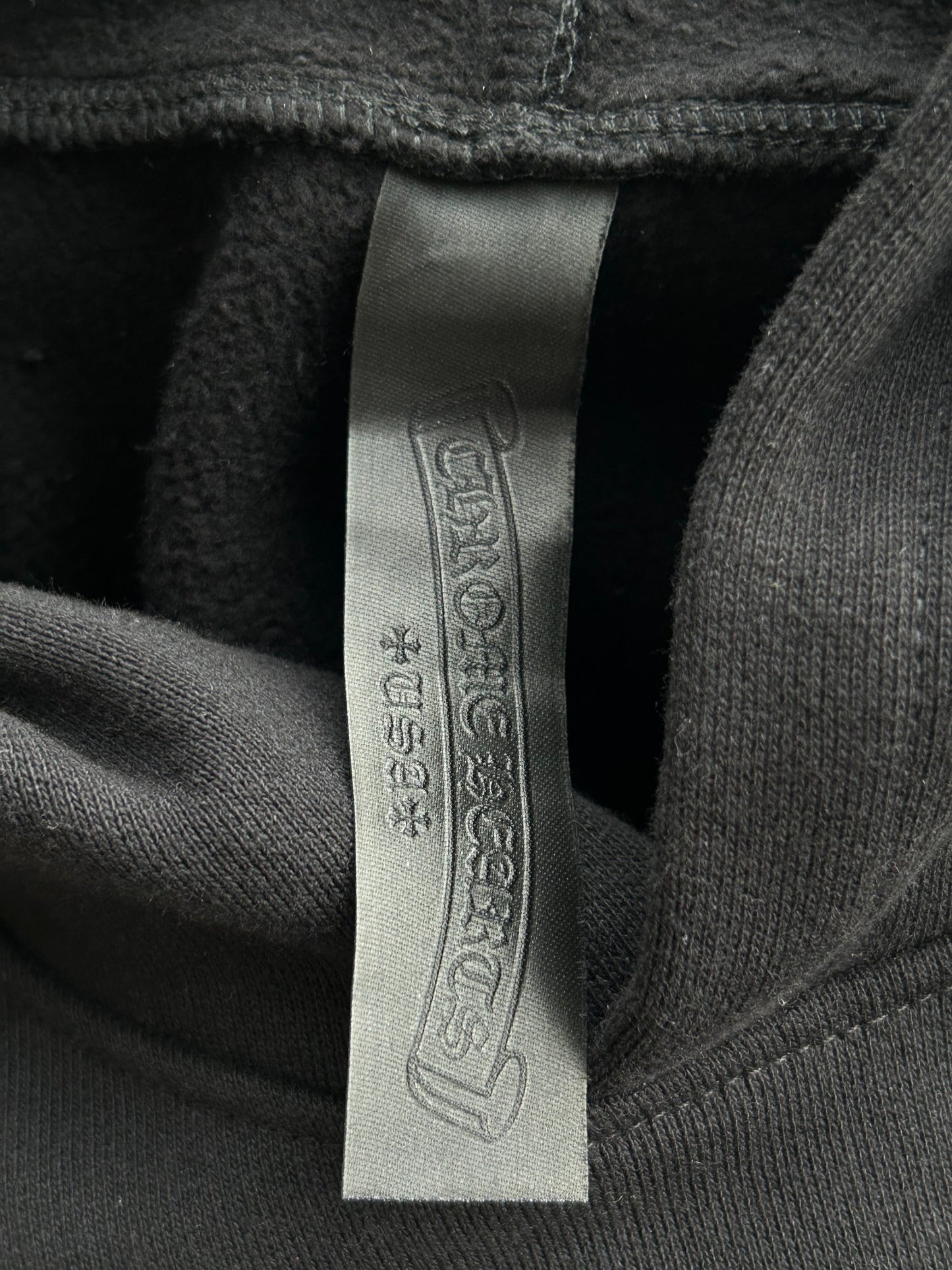 Chrome Hearts Black Triple Cross Patch Paper Jam Hoodie