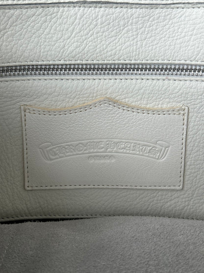 Chrome Hearts White & Silver Cross Leather Gunslinger Backpack