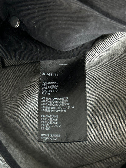 Amiri Storm Grey & Black Patch MX1 Jeans