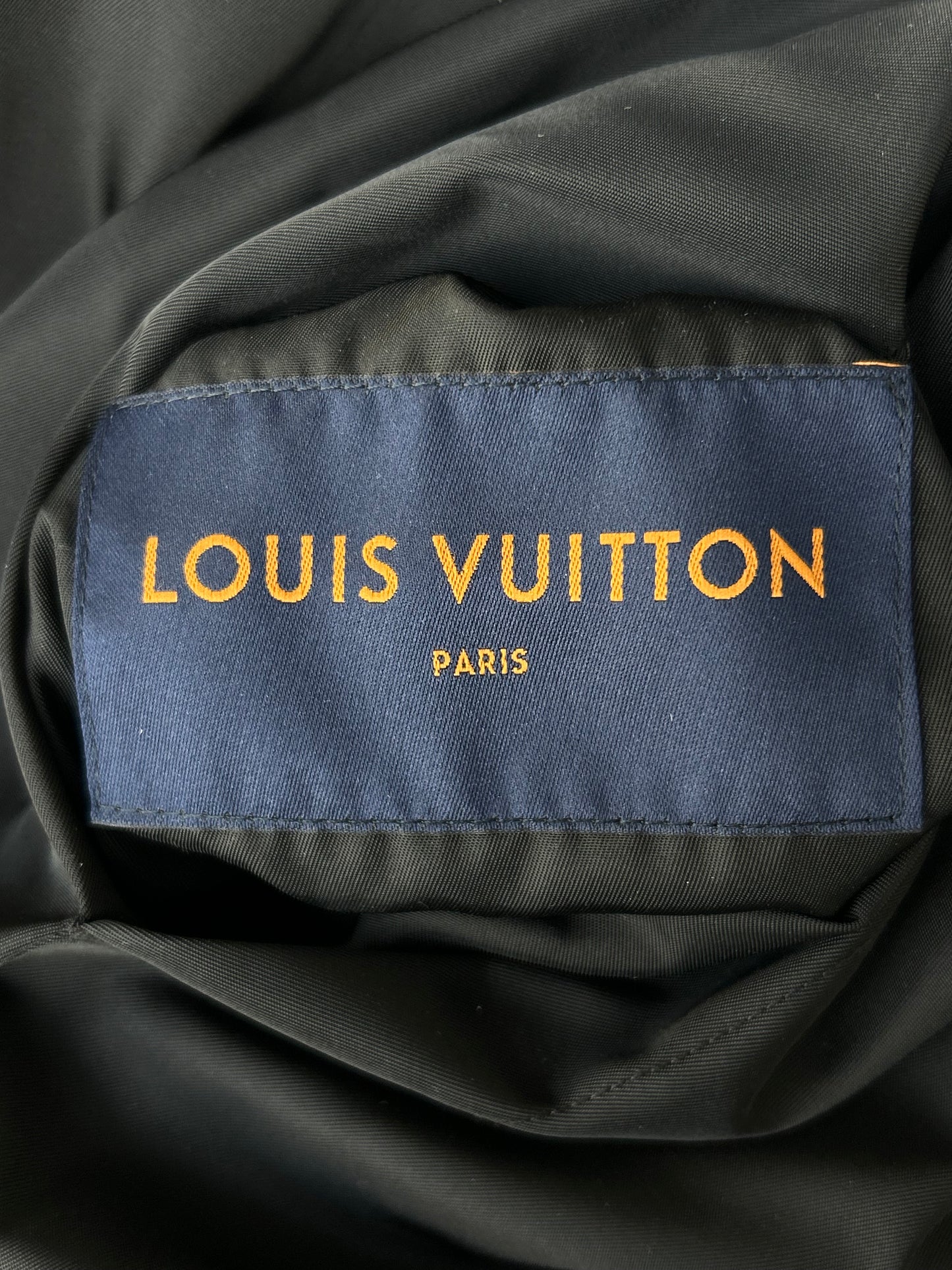 Louis Vuitton Navy & Black Monogram Reversible Windbreaker