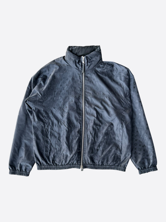 Louis Vuitton Navy & Black Monogram Reversible Windbreaker