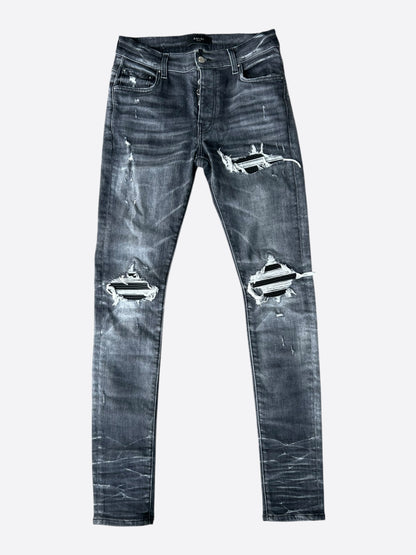 Amiri Storm Grey & Black Patch MX1 Jeans