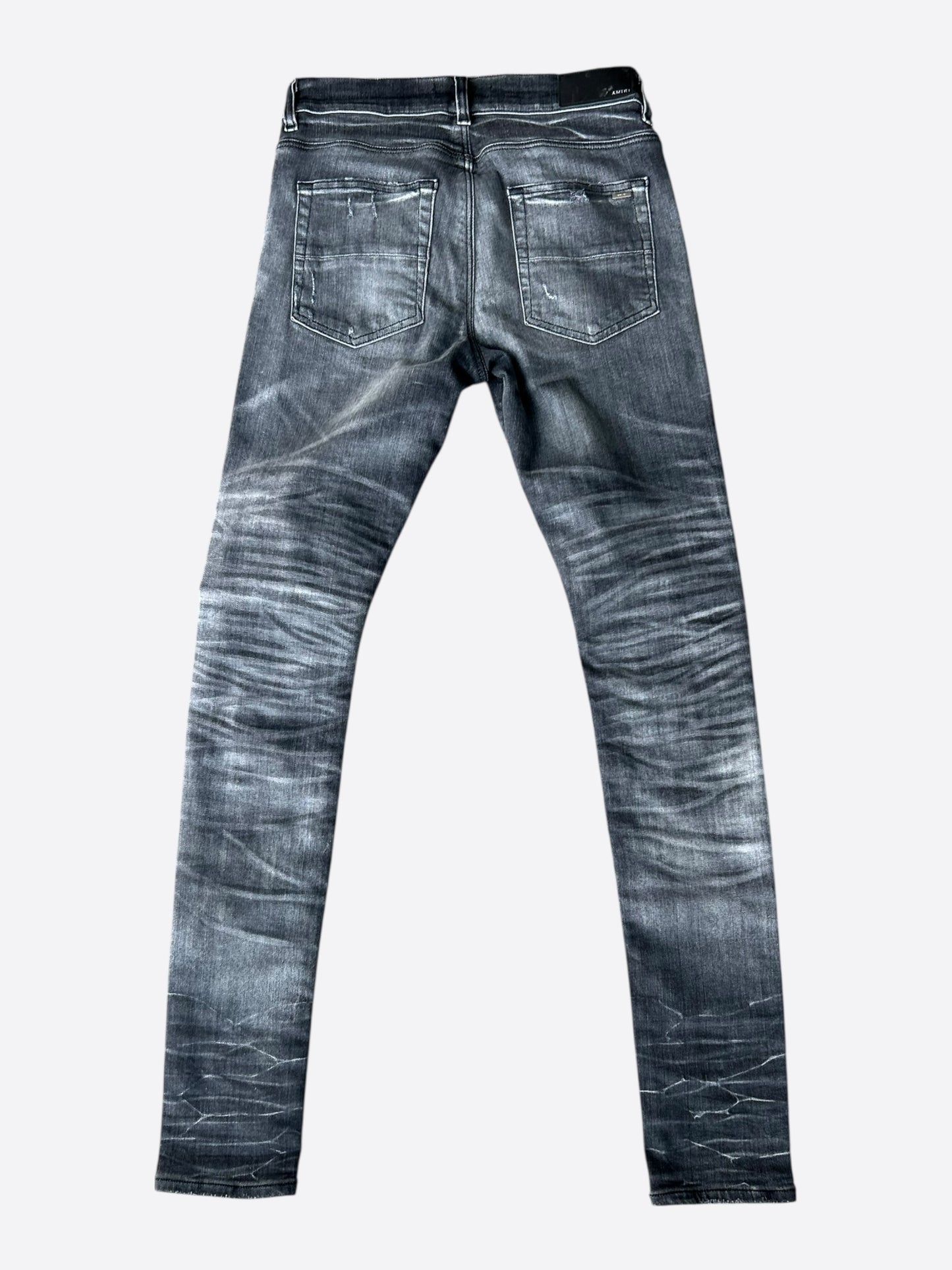 Amiri Storm Grey & Black Patch MX1 Jeans