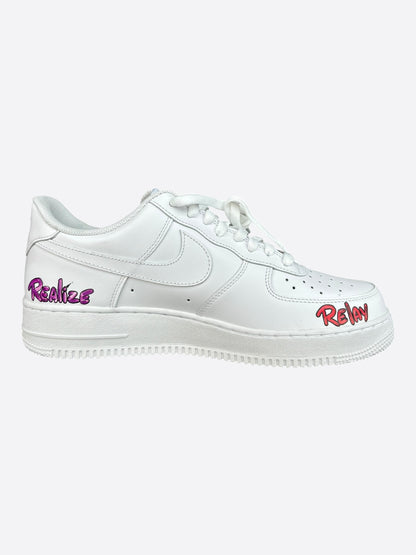Matty Boy Nike White Hand Painted Air Force 1