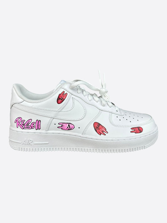 Matty Boy Nike White Hand Painted Air Force 1