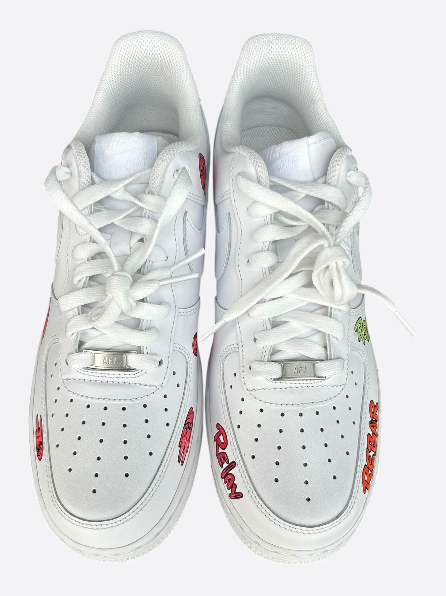 Matty Boy Nike White Hand Painted Air Force 1