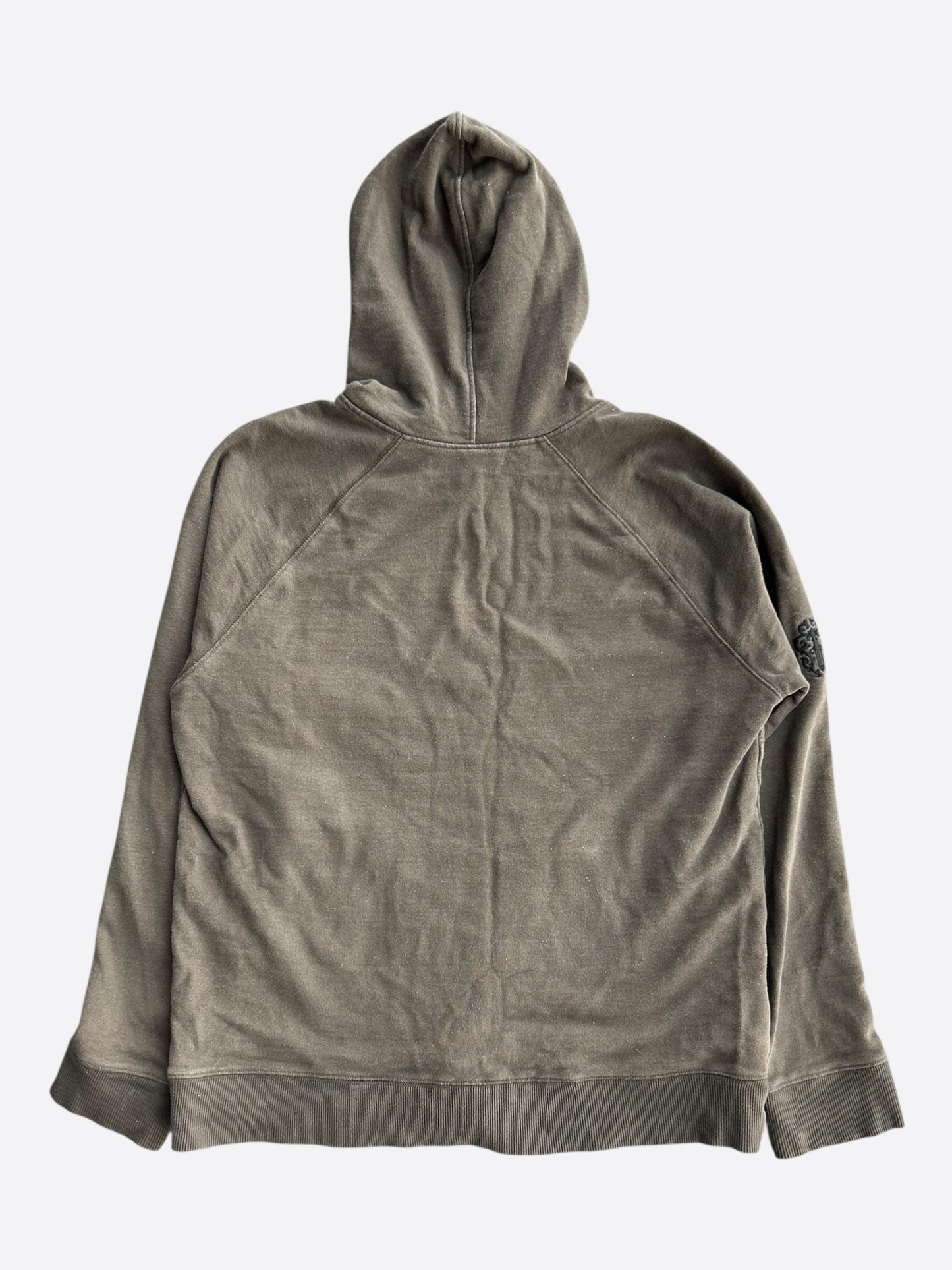 Chrome Hearts Khaki & Black Embroidered Logo Hoodie