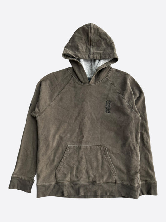 Chrome Hearts Khaki & Black Embroidered Logo Hoodie