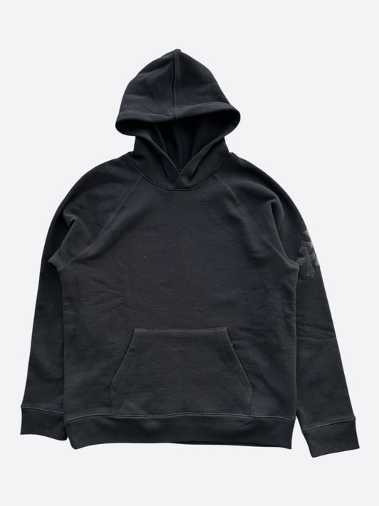Chrome Hearts Black Triple Cross Patch Paper Jam Hoodie