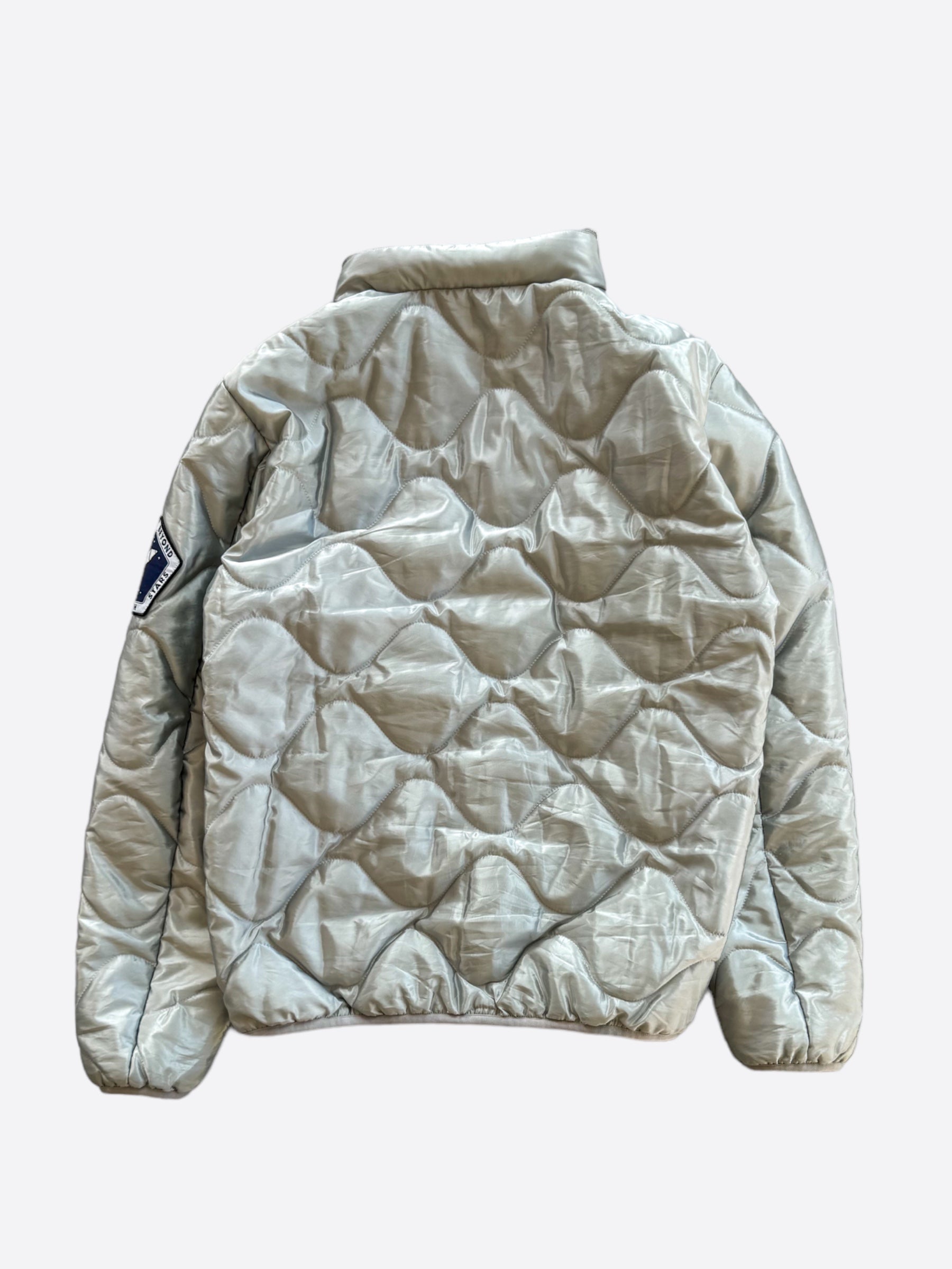 Louis Vuitton Silver Space Patch Bomber Jacket Savonches