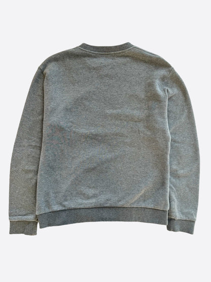 Louis Vuitton Grey Distorted Logo Sweater