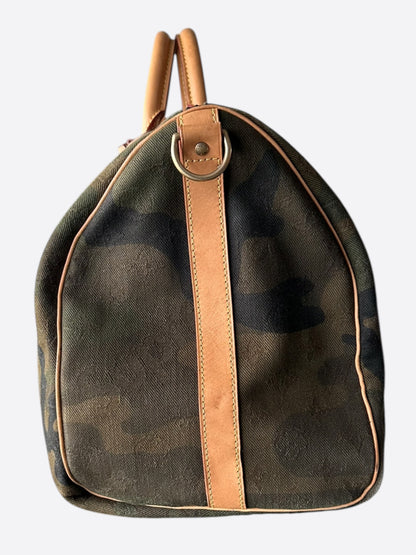 Louis Vuitton Supreme Camouflage Monogram Keepall 45
