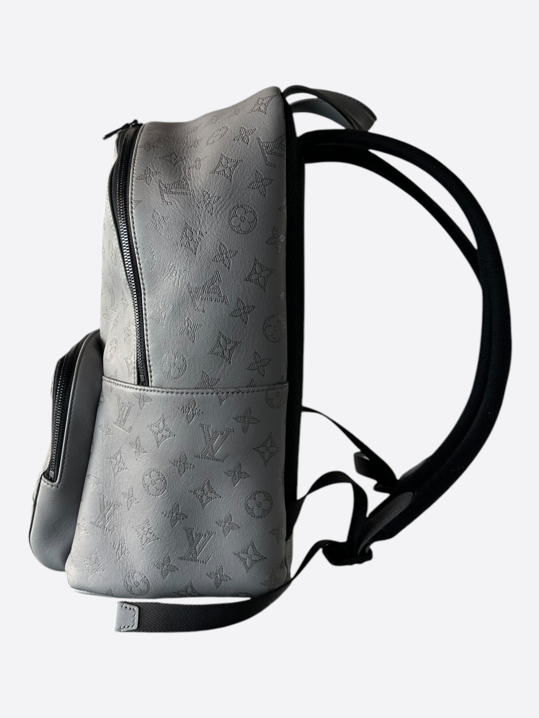 black and grey louis vuitton backpack Brushed Monogram Eclipse Christopher MM 1673624 FASHIONPHILE zipper closure keep belongings safe and organized Louis Vuitton Christopher Damier Graphite