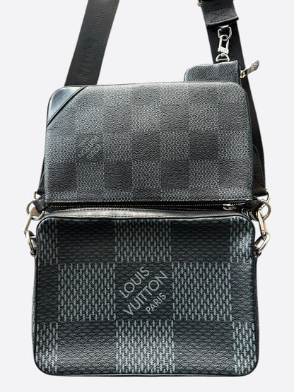 Louis Vuitton Damier Graphite 3D Trio Messenger Bag