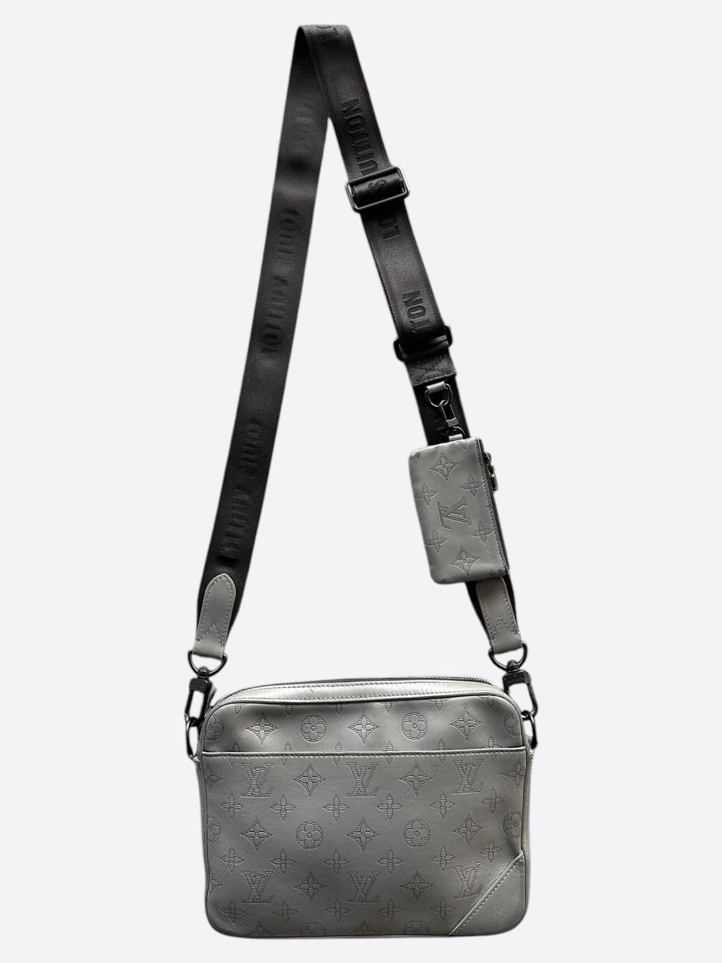 Louis Vuitton Grey Shadow Monogram Duo Messenger