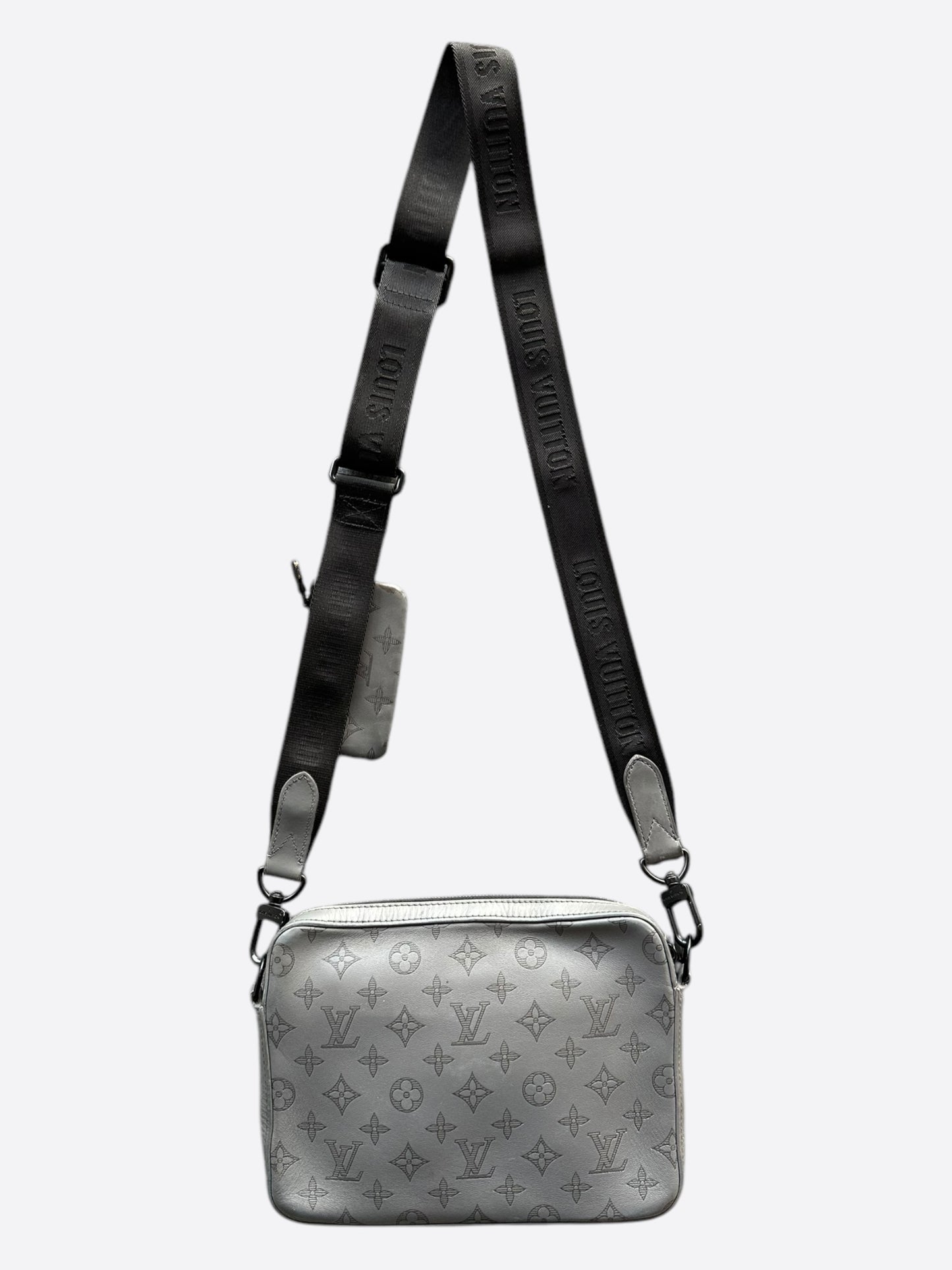 Louis Vuitton Grey Shadow Monogram Duo Messenger