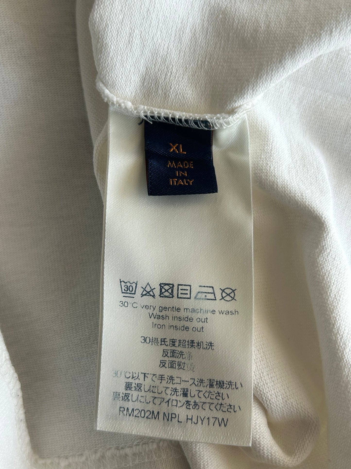 Louis Vuitton White Pont Neuf Embroidered T-Shirt