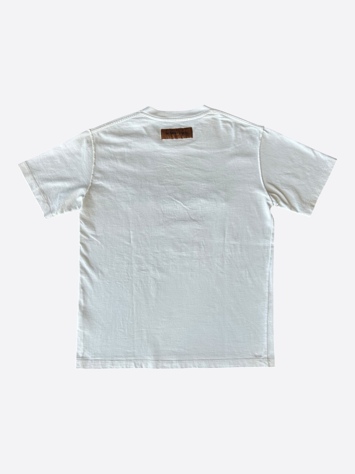 Louis Vuitton White Pont Neuf Embroidered T-Shirt
