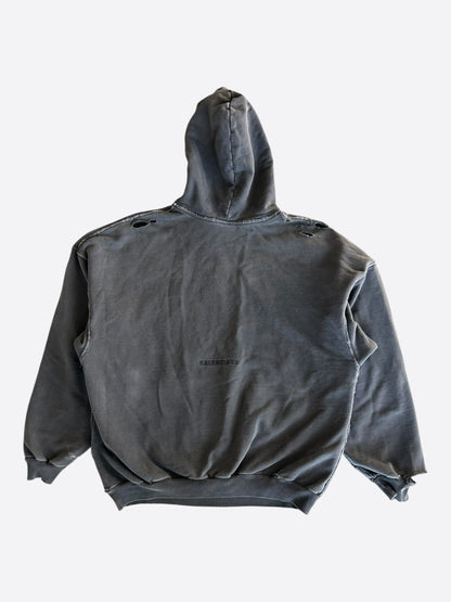 Balenciaga Washed Black Paris Liberty Graphic Hoodie