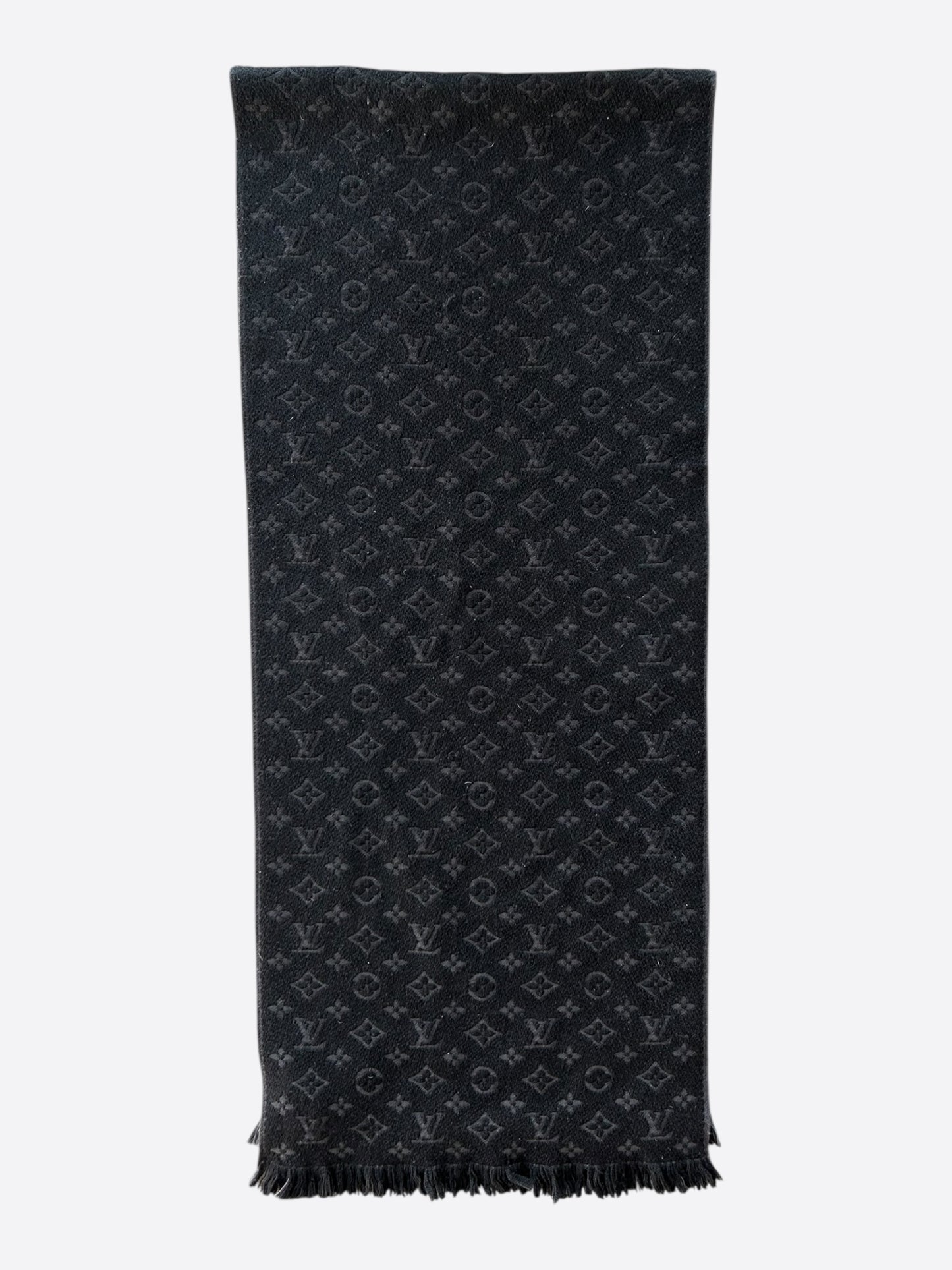 Louis Vuitton Black Monogram Scarf