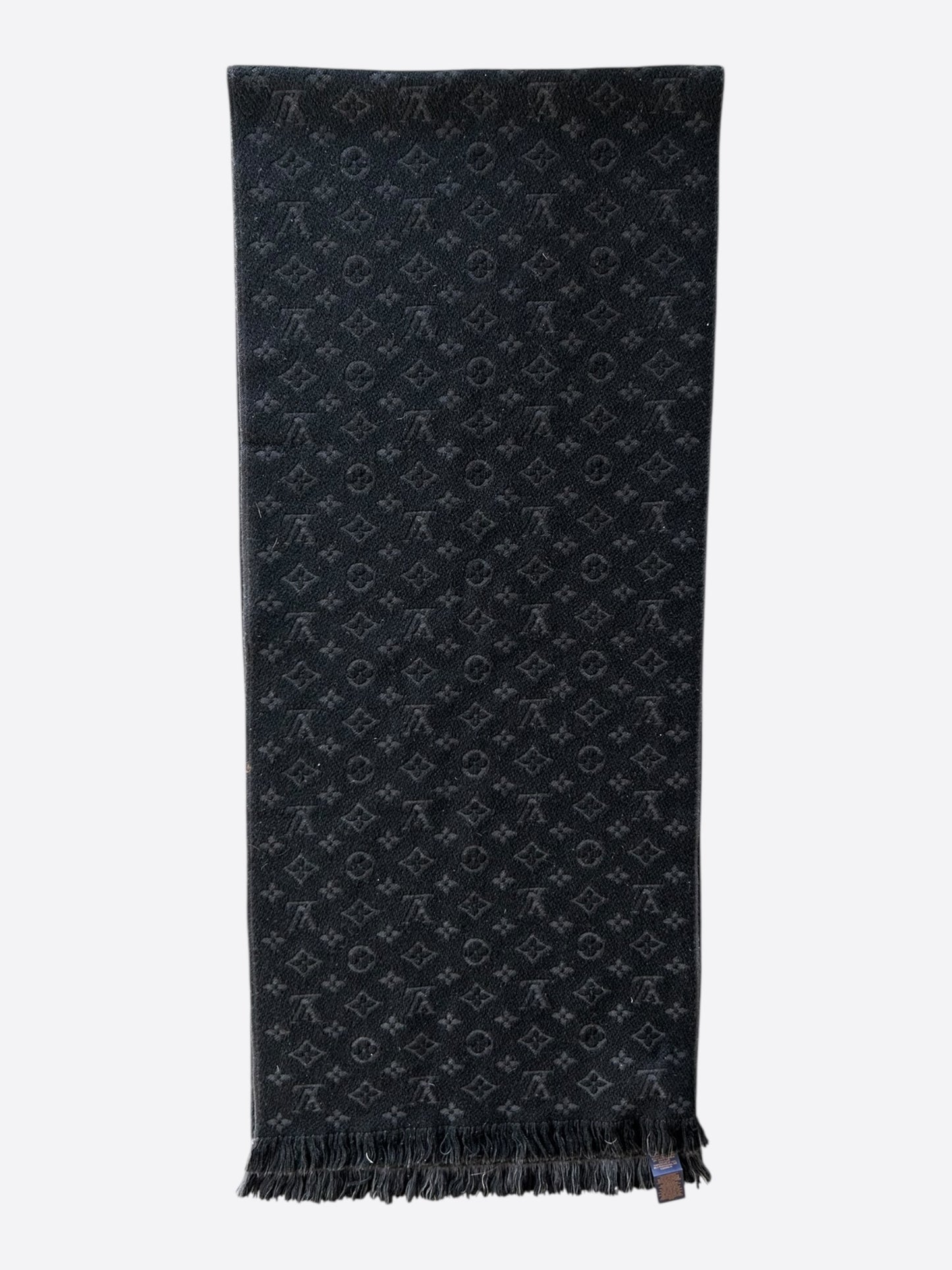 Louis Vuitton Black Monogram Scarf