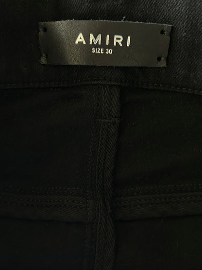 Amiri Black & White Filigree Logo Jeans